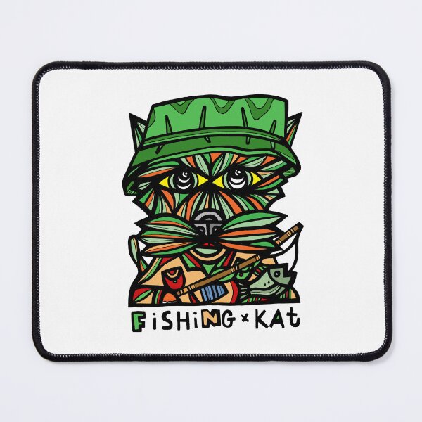 "Fishing Kat" Mouse Pad