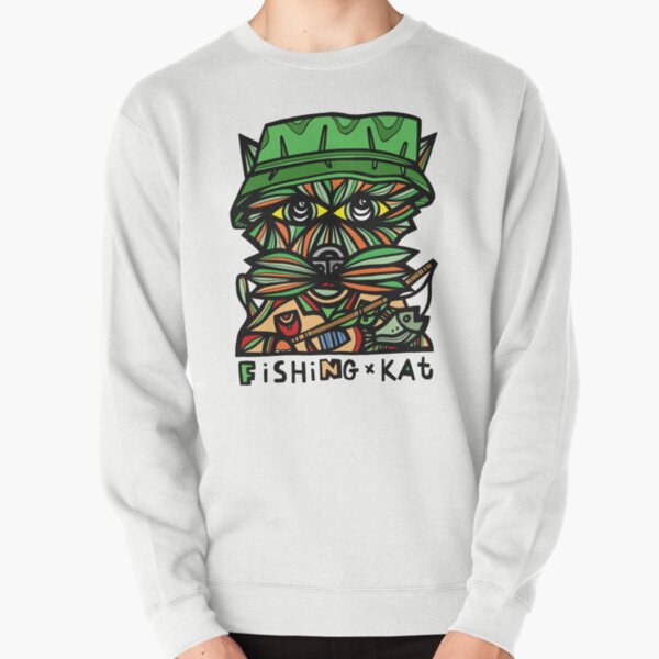 "Fishing Kat" Pullover Sweatshirt