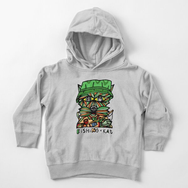 "Fishing Kat" Toddler Pullover Hoodie