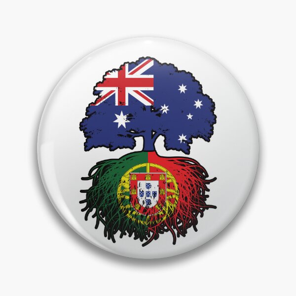 Item preview, Portugal Portuguese Australian Australia Tree Roots Flag designed and sold by FlagX.