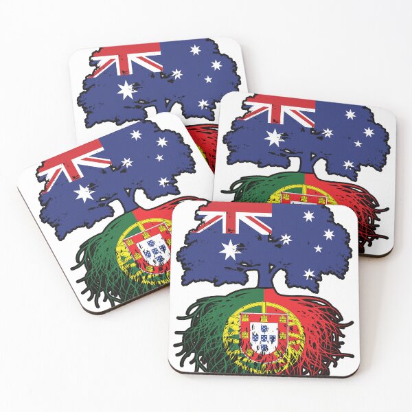 Item preview, Portugal Portuguese Australian Australia Tree Roots Flag designed and sold by FlagX.
