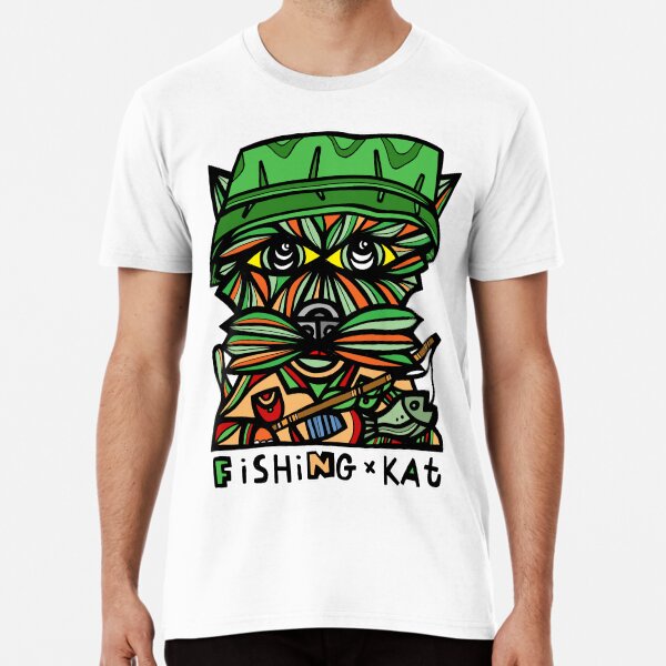 "Fishing Kat" Premium T-Shirt