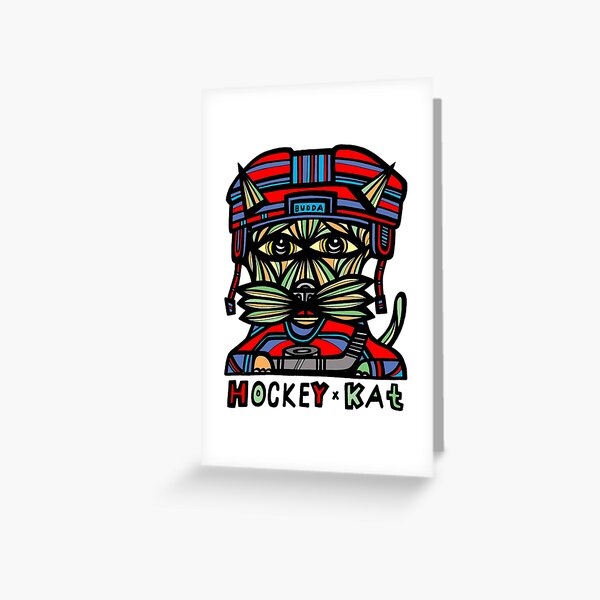 "Hockey Kat" Greeting Card