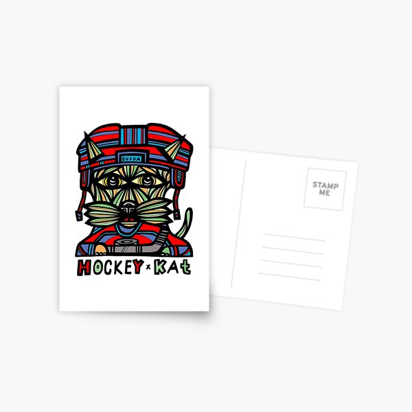 "Hockey Kat" Postcard