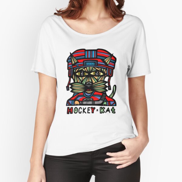 "Hockey Kat" Relaxed Fit T-Shirt