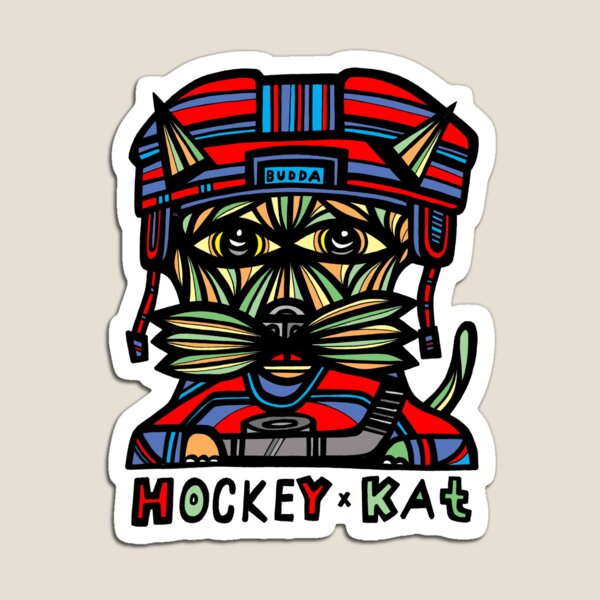 "Hockey Kat" Magnet