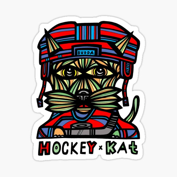 "Hockey Kat" Sticker