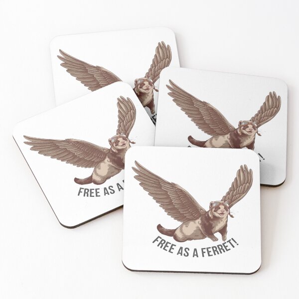 Item preview, Adventurous Ferret Soaring with Majestic Wings designed and sold by Petpixy.