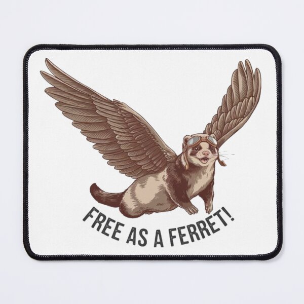 Item preview, Adventurous Ferret Soaring with Majestic Wings designed and sold by Petpixy.