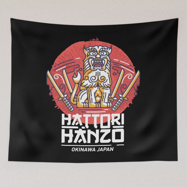 Item preview, Hattori Hanzo form Kill Bill sword and sushi white text designed and sold by grafikis.