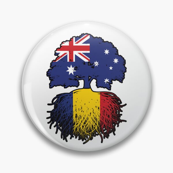 Item preview, Romania Romanian Australian Australia Tree Roots Flag designed and sold by FlagX.