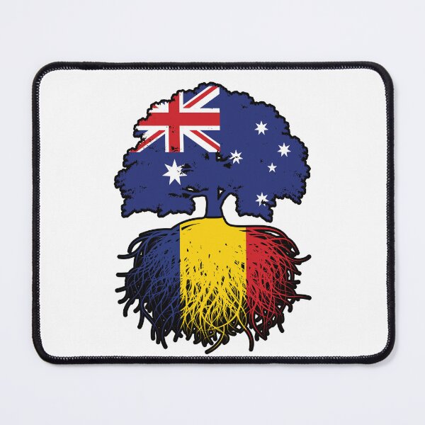 Item preview, Romania Romanian Australian Australia Tree Roots Flag designed and sold by FlagX.