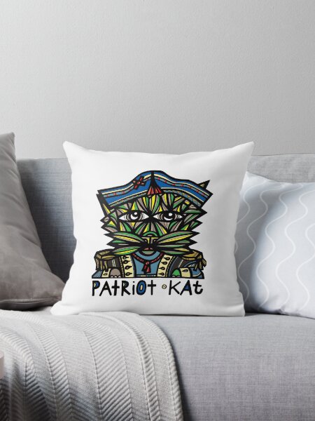 "Patriot Kat" Throw Pillow