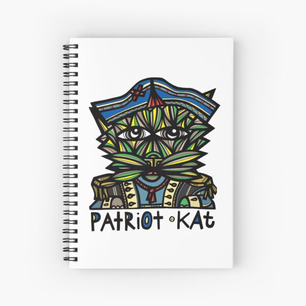 "Patriot Kat" Spiral Notebook