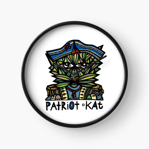 "Patriot Kat" Clock