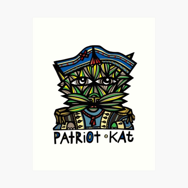 "Patriot Kat" Art Print