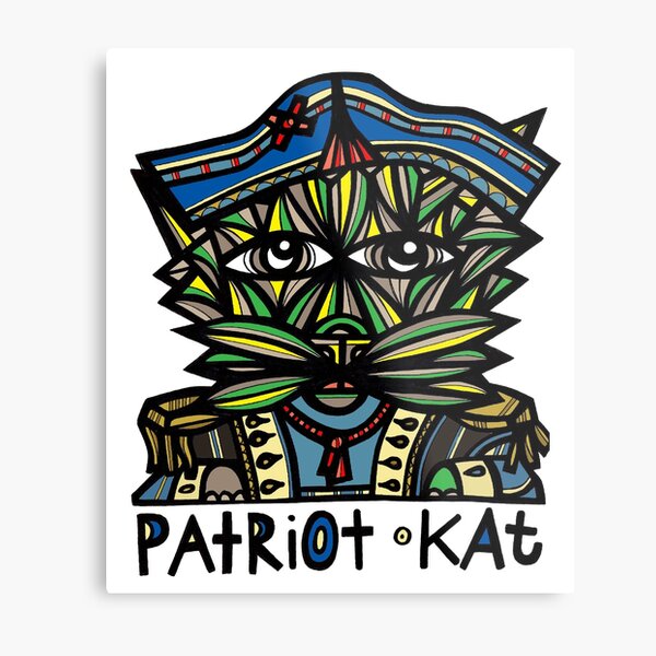 "Patriot Kat" Metal Print