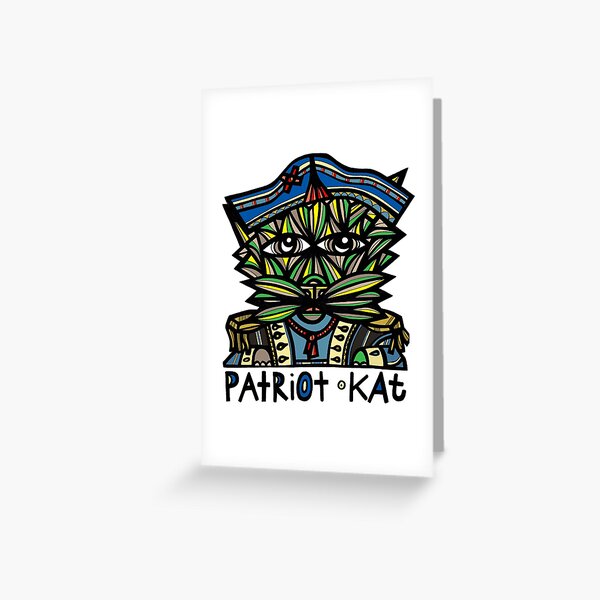 "Patriot Kat" Greeting Card