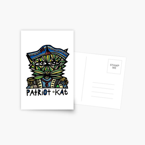 "Patriot Kat" Postcard