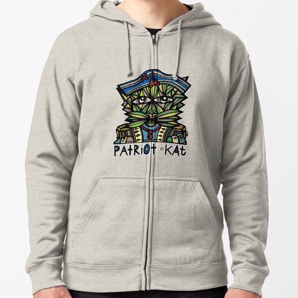 "Patriot Kat" Zipped Hoodie