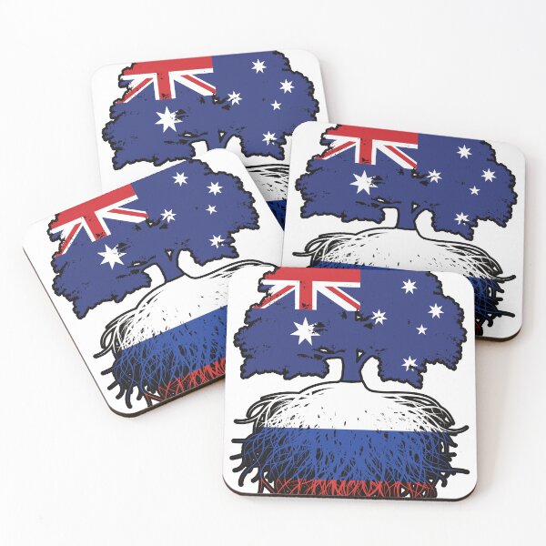 Item preview, Russia Russian Australian Australia Tree Roots Flag designed and sold by FlagX.