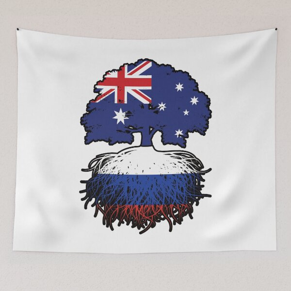 Item preview, Russia Russian Australian Australia Tree Roots Flag designed and sold by FlagX.