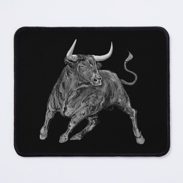 Item preview, Bull El Toro Taurus Art Black and White designed and sold by oz10.