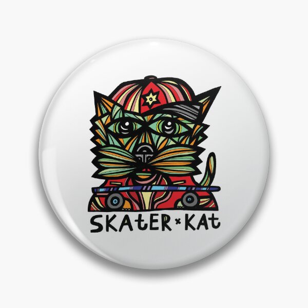 "Skater Kat" Pin