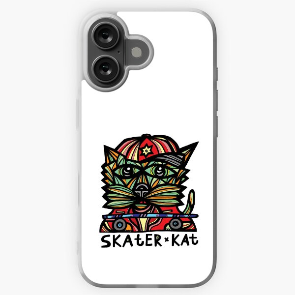 "Skater Kat" iPhone Soft Case