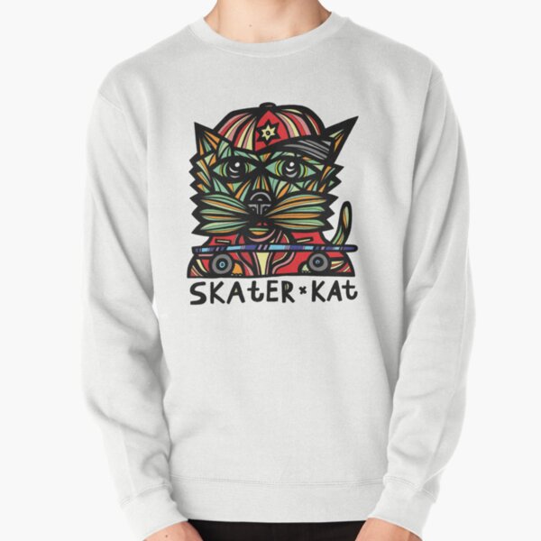 "Skater Kat" Pullover Sweatshirt