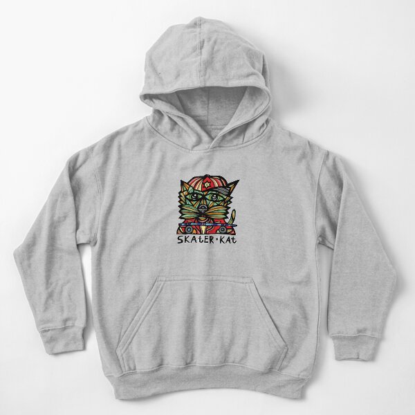 "Skater Kat" Kids Pullover Hoodie