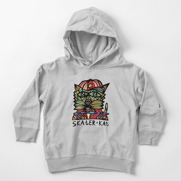 "Skater Kat" Toddler Pullover Hoodie