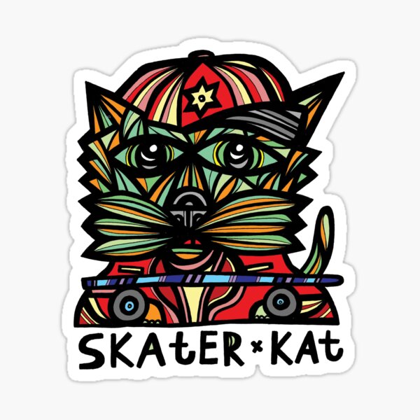 "Skater Kat" Sticker