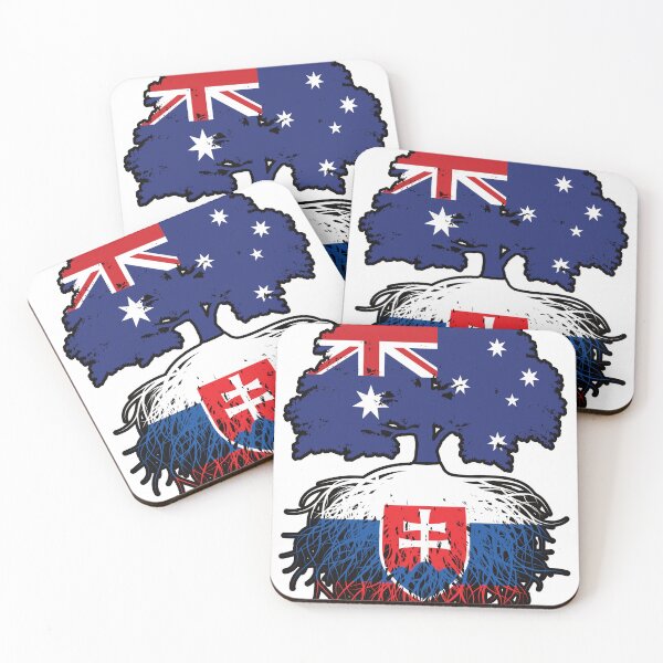 Item preview, Slovakia Slovakian Australian Australia Tree Roots Flag designed and sold by FlagX.