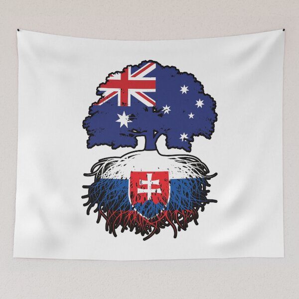 Item preview, Slovakia Slovakian Australian Australia Tree Roots Flag designed and sold by FlagX.