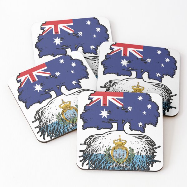 Item preview, San Marino San Marinese Australian Australia Tree Roots Flag designed and sold by FlagX.