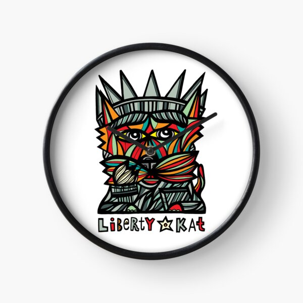 "Liberty Kat" Clock