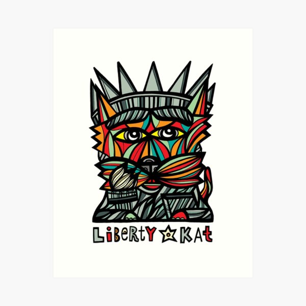 "Liberty Kat" Art Print