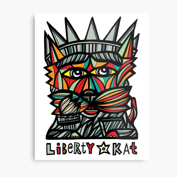 "Liberty Kat" Metal Print