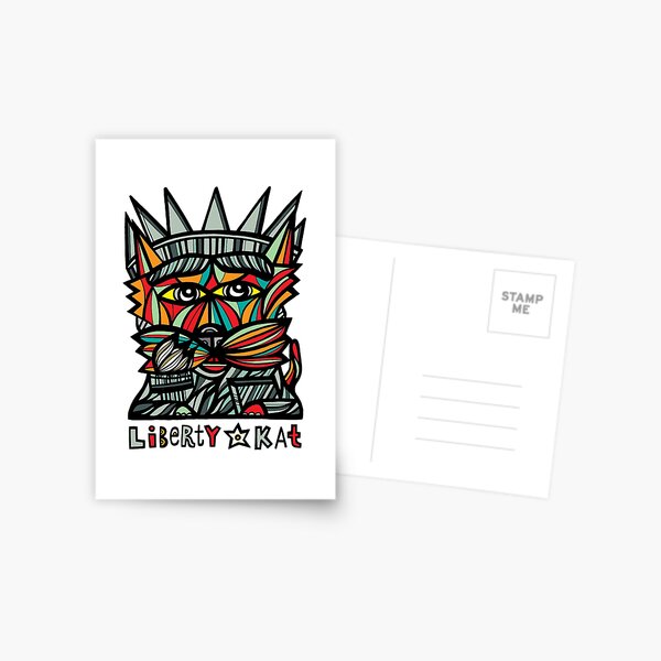 "Liberty Kat" Postcard