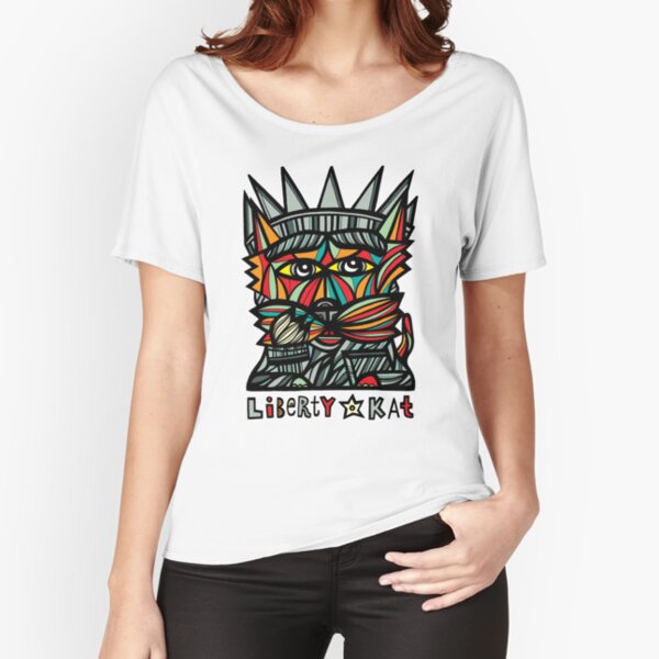 "Liberty Kat" Relaxed Fit T-Shirt