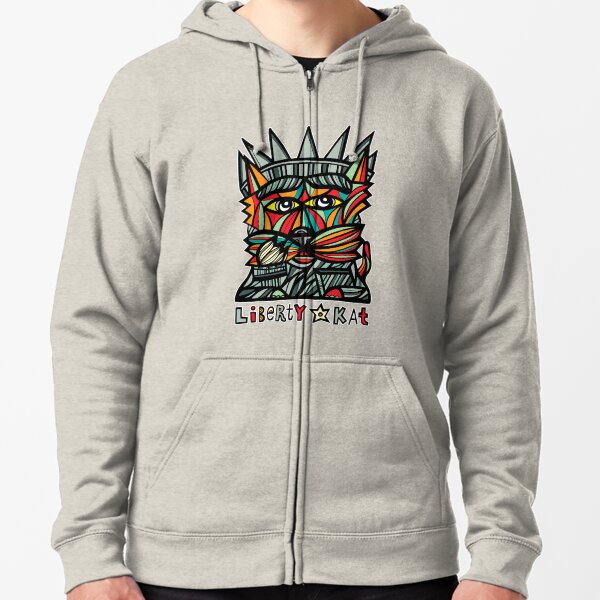 "Liberty Kat" Zipped Hoodie