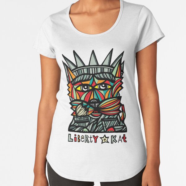 "Liberty Kat" Premium Scoop T-Shirt