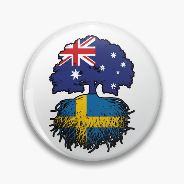 Item preview, Sweden Swedish Australian Australia Tree Roots Flag designed and sold by FlagX.