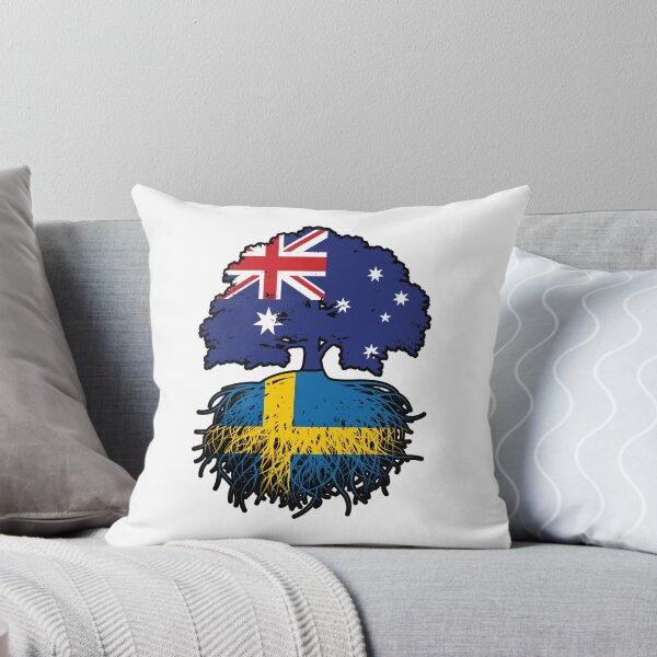Item preview, Sweden Swedish Australian Australia Tree Roots Flag designed and sold by FlagX.