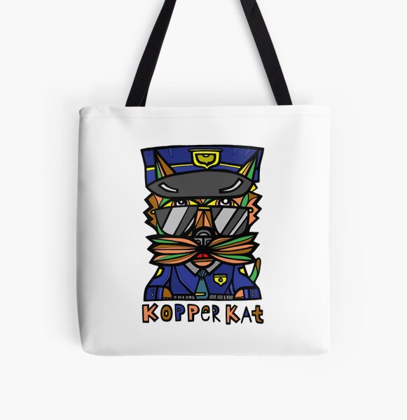 "Kopper Kat" All Over Print Tote Bag