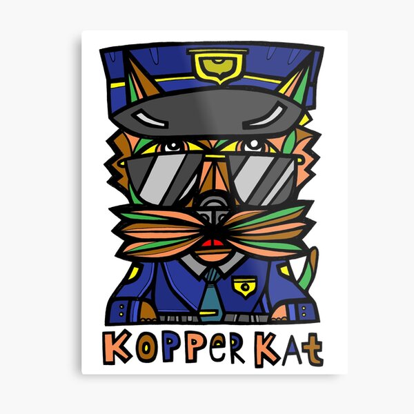 "Kopper Kat" Metal Print