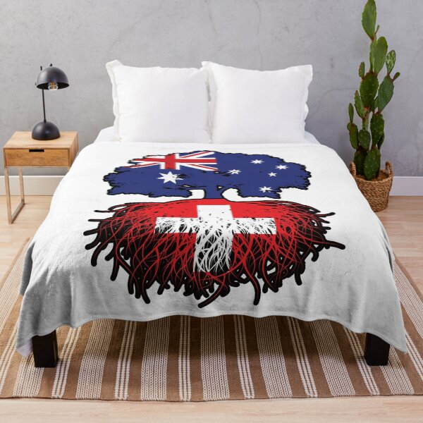 Item preview, Switzerland Swiss Australian Australia Tree Roots Flag designed and sold by FlagX.