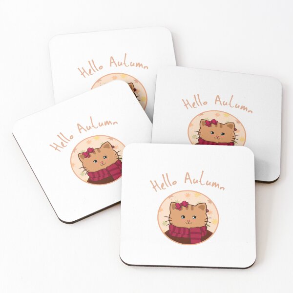 Item preview, Adorable Cat in Autumn designed and sold by Hello-Cuties.