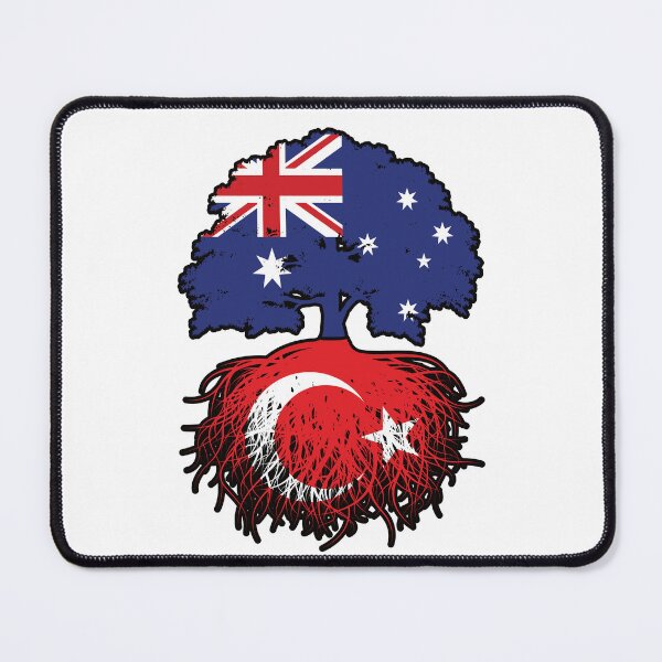 Item preview, Turkey Turkish Australian Australia Tree Roots Flag designed and sold by FlagX.